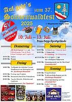 Logo 37. Sonnenwaldfest Schöfweg
