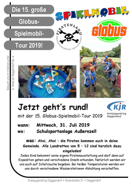 Banner Aktion Ferienspaß - Spielmobil-Tour 2019 