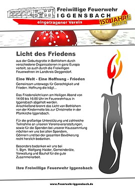 Banner Abholung Friedenslicht